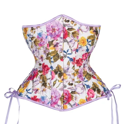 Flowers in Summer Corset Hourglass Silhouette Long