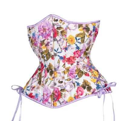 Flowers in Summer Corset Hourglass Silhouette Long