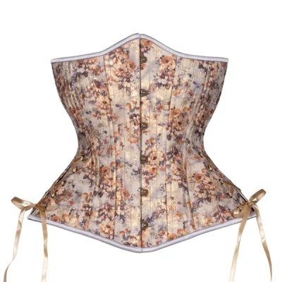 Floral Shimmer in Sepia Corset Hourglass