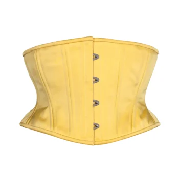 Lemon satin corset waspie hourglass waist trainer waists-trainer.com