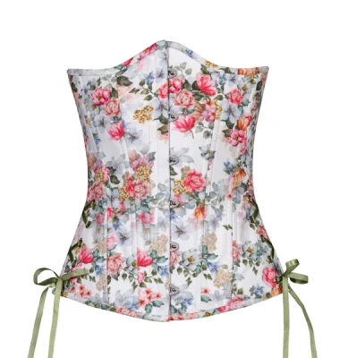 Floral Sweetness Slim Long Corset