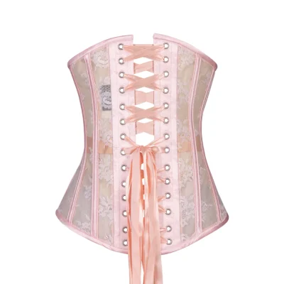 mesh corset with lace waisttraine.com