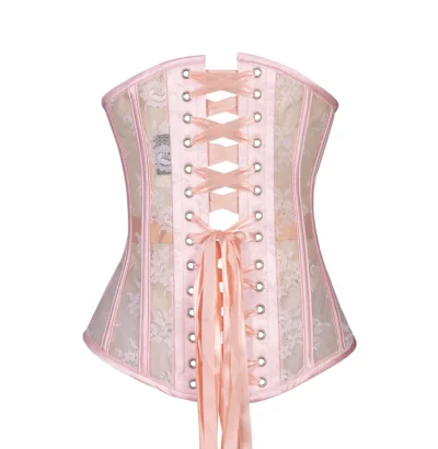 mesh corset with lace waisttraine.com