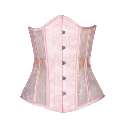 mesh corset with lace waisttraine.com