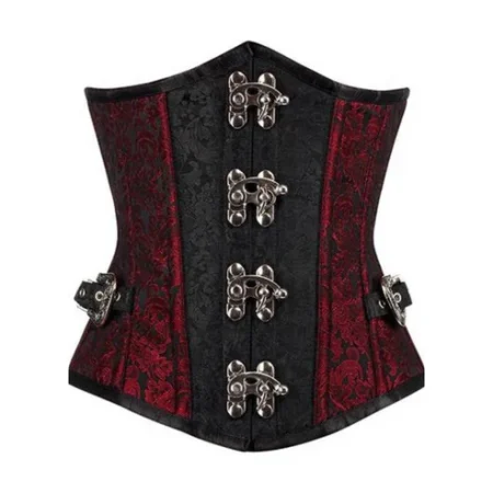 Gothic Brocade Waist Training Underbust Corset