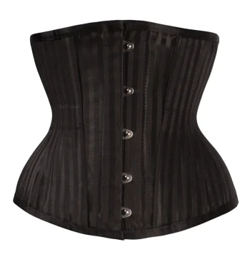 Waist Training Black Striped Underbust With Gores