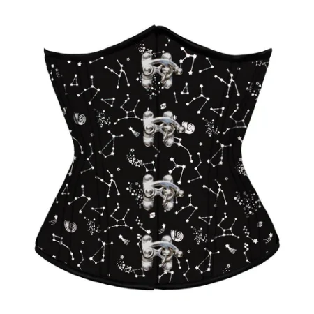 Cotton Printed Waist Training Underbust Corset