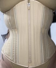 beige corset mesh